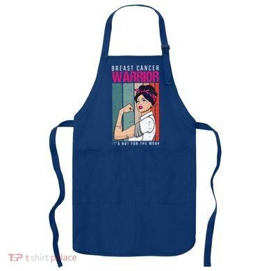 Breast Cancer Warrior Retro Unbreakable Survivor Fighter Gift Apron