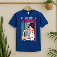 Breast Cancer Warrior Retro Unbreakable Survivor Fighter Gift T-Shirt thumb 2