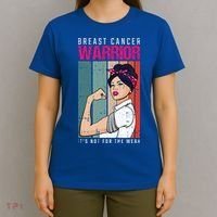 Breast Cancer Warrior Retro Unbreakable Survivor Fighter Gift T-Shirt thumb 4