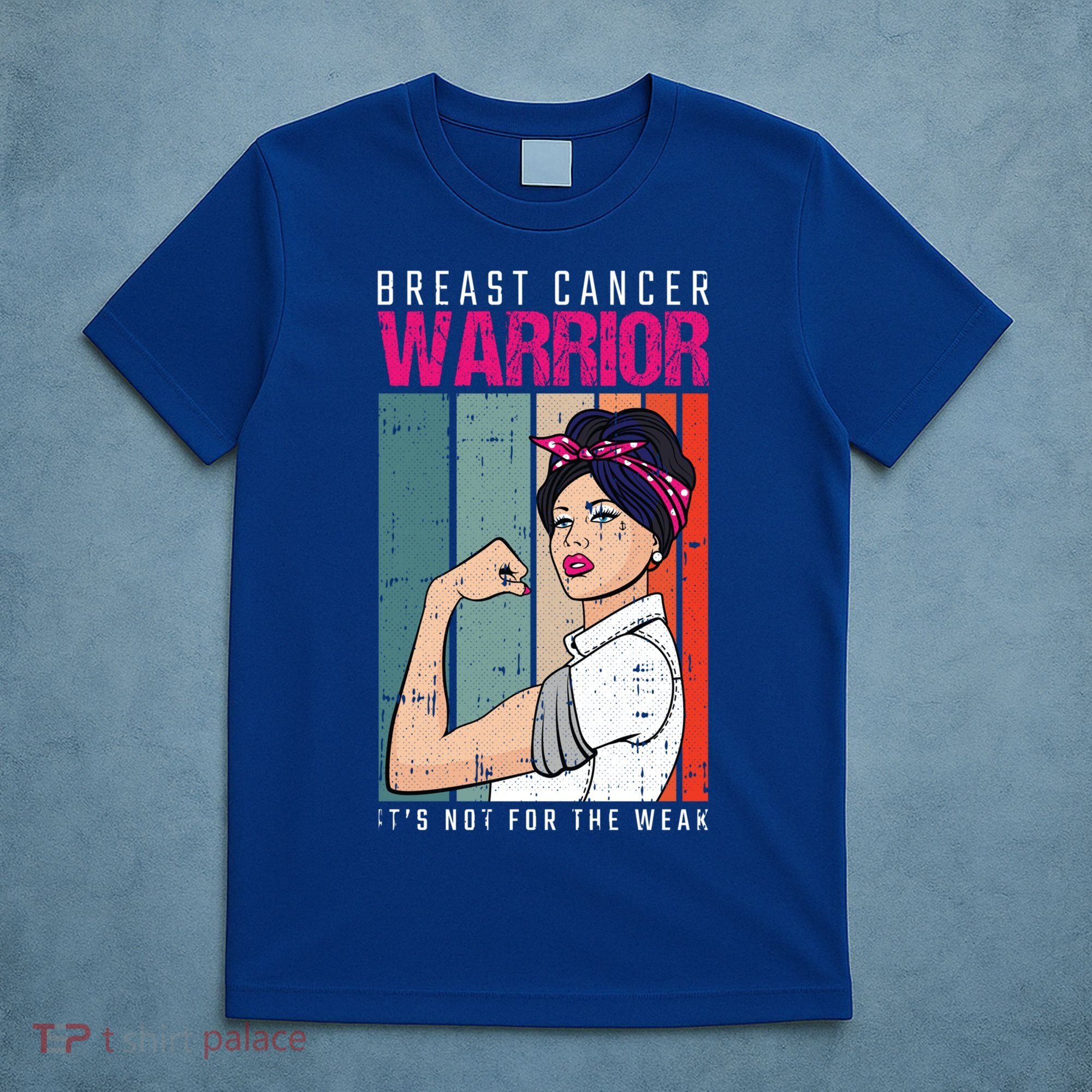 Breast Cancer Warrior Retro Unbreakable Survivor Fighter Gift T-Shirt