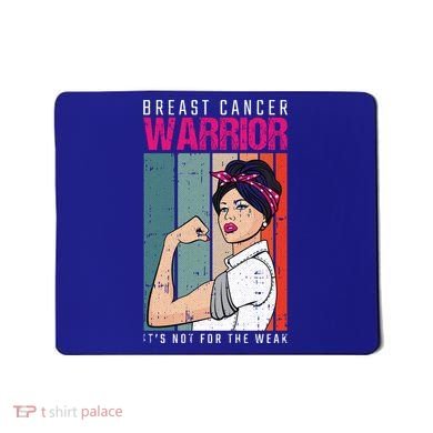 Breast Cancer Warrior Retro Unbreakable Survivor Fighter Gift Mousepad