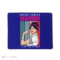 Breast Cancer Warrior Retro Unbreakable Survivor Fighter Gift Mousepad thumb 0