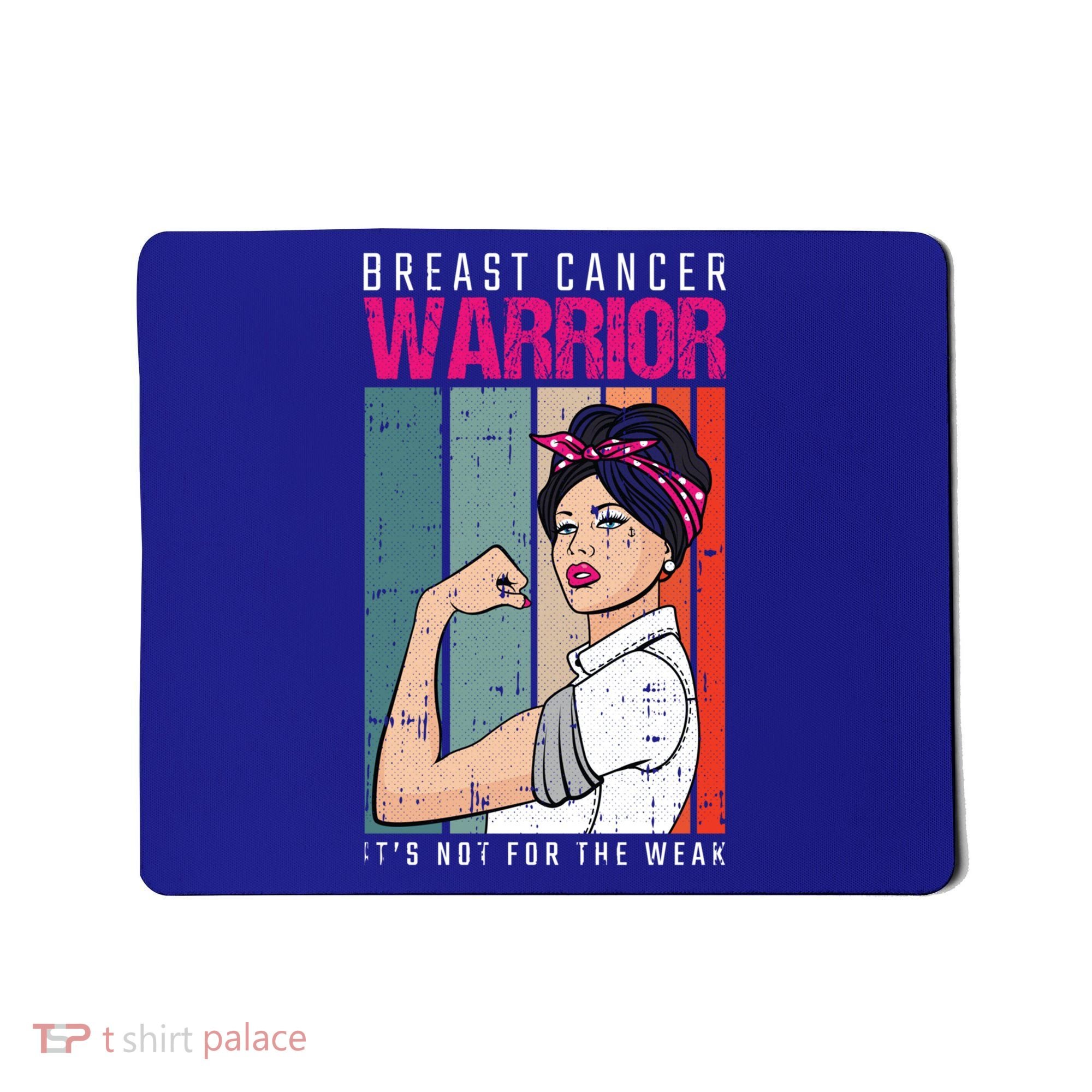Breast Cancer Warrior Retro Unbreakable Survivor Fighter Gift Mousepad
