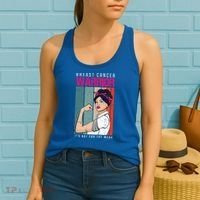 Breast Cancer Warrior Retro Unbreakable Survivor Fighter Gift Women's Tank Top thumb 2