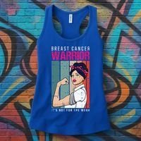Breast Cancer Warrior Retro Unbreakable Survivor Fighter Gift Women's Tank Top thumb 3
