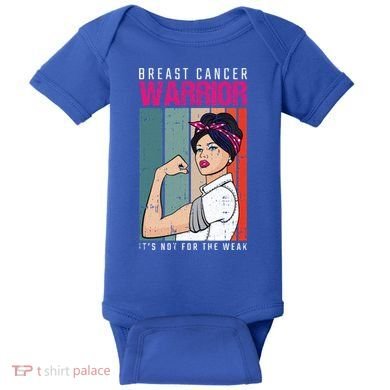 Breast Cancer Warrior Retro Unbreakable Survivor Fighter Gift Baby Bodysuit