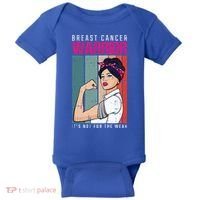 Breast Cancer Warrior Retro Unbreakable Survivor Fighter Gift Baby Bodysuit thumb 0