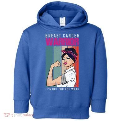 Breast Cancer Warrior Retro Unbreakable Survivor Fighter Gift Toddler Hoodie
