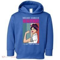 Breast Cancer Warrior Retro Unbreakable Survivor Fighter Gift Toddler Hoodie thumb 0