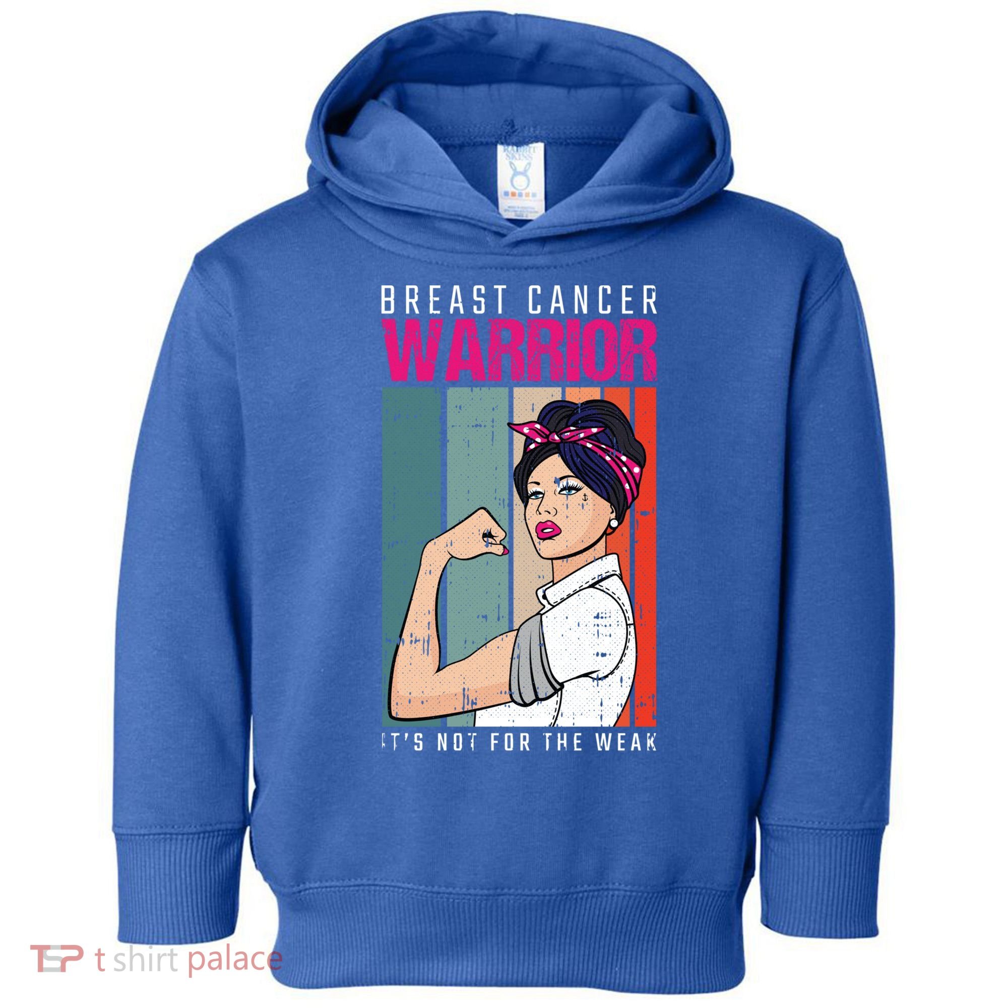 Breast Cancer Warrior Retro Unbreakable Survivor Fighter Gift Toddler Hoodie