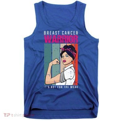 Breast Cancer Warrior Retro Unbreakable Survivor Fighter Gift Tank Top