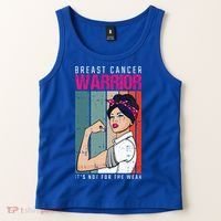 Breast Cancer Warrior Retro Unbreakable Survivor Fighter Gift Tank Top thumb 2