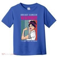 Breast Cancer Warrior Retro Unbreakable Survivor Fighter Gift Toddler T-Shirt thumb 0