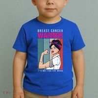 Breast Cancer Warrior Retro Unbreakable Survivor Fighter Gift Toddler T-Shirt thumb 2