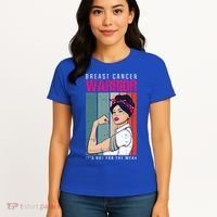 Breast Cancer Warrior Retro Unbreakable Survivor Fighter Gift Women's T-Shirt thumb 4