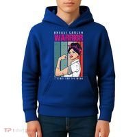 Breast Cancer Warrior Retro Unbreakable Survivor Fighter Gift Kids Hoodie thumb 4