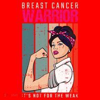 Breast Cancer Warrior Retro Unbreakable Survivor Fighter Gift Santa Hat thumb 1