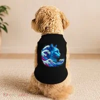 Blue Cat Wave Illustrations Doggie Tank thumb 2