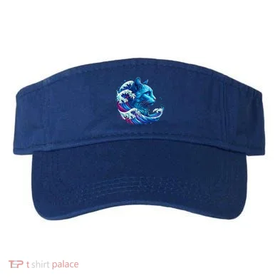 Blue Cat Wave Illustrations Visor