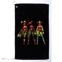 Black Cowgirl Western Rodeo Melanin Juneteenth Freedom Texas Golf Towel thumb 0