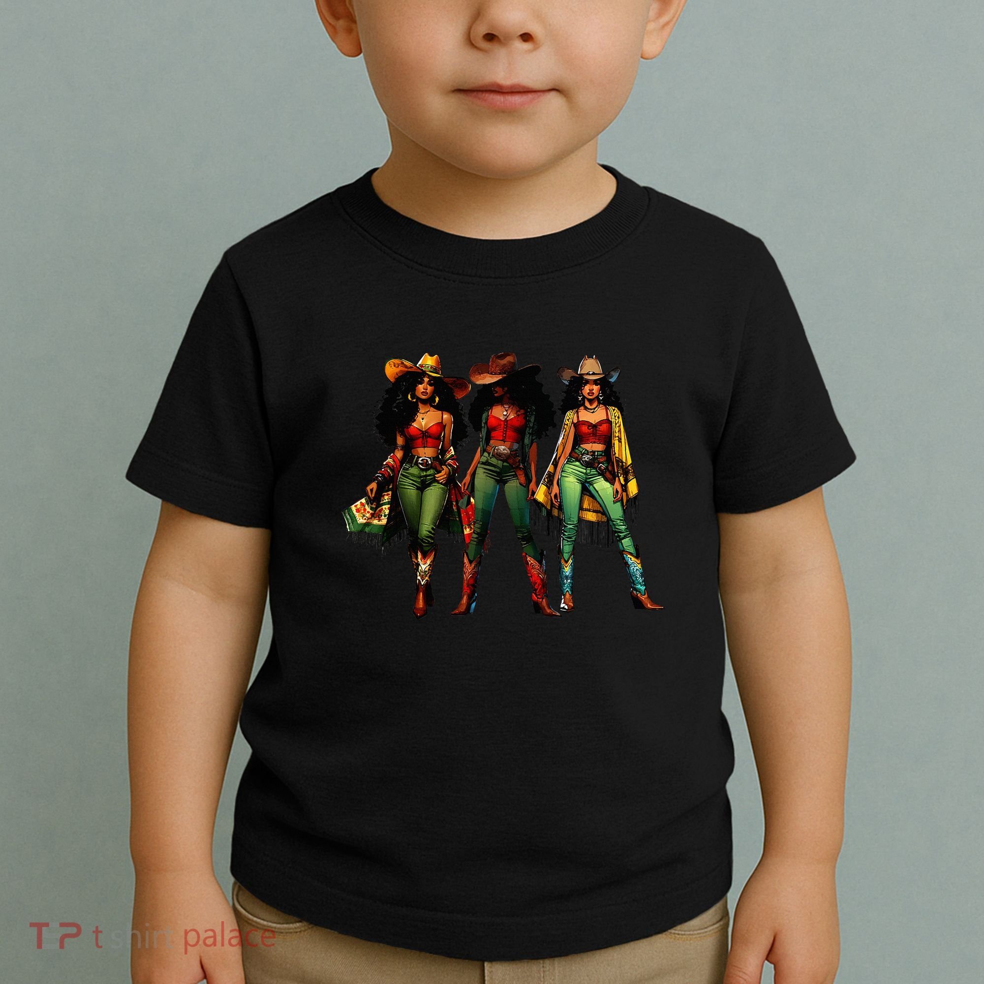 Black Cowgirl Western Rodeo Melanin Juneteenth Freedom Texas Toddler T-Shirt
