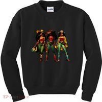Black Cowgirl Western Rodeo Melanin Juneteenth Freedom Texas Kids Sweatshirt thumb 0