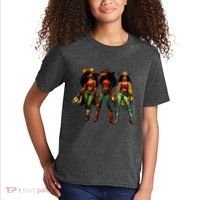 Black Cowgirl Western Rodeo Melanin Juneteenth Freedom Texas Kids T-Shirt thumb 2