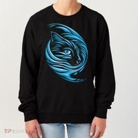 Blue Cat Wave Women's Sweatshirt thumb 0