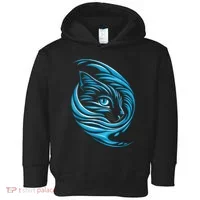 Blue Cat Wave Toddler Hoodie thumb 0