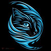 Blue Cat Wave Toddler Hoodie thumb 2