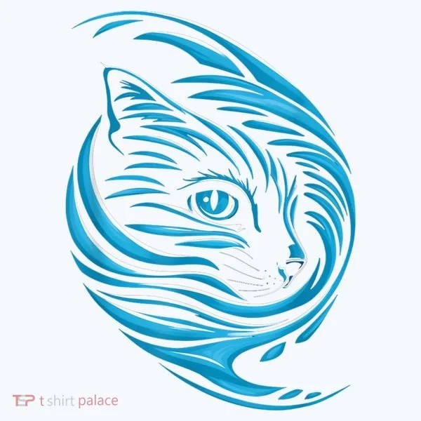 Blue Cat Wave Doggie Tank