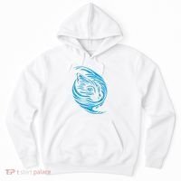 Blue Cat Wave Hoodie thumb 0