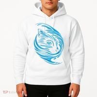 Blue Cat Wave Hoodie thumb 2