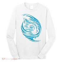 Blue Cat Wave Long Sleeve Shirt thumb 0