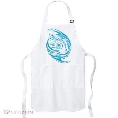 Blue Cat Wave Apron