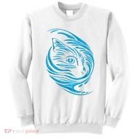 Blue Cat Wave Sweatshirt thumb 0