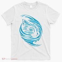 Blue Cat Wave T-Shirt thumb 0