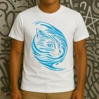 Blue Cat Wave T-Shirt thumb 3