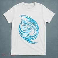 Blue Cat Wave T-Shirt thumb 5