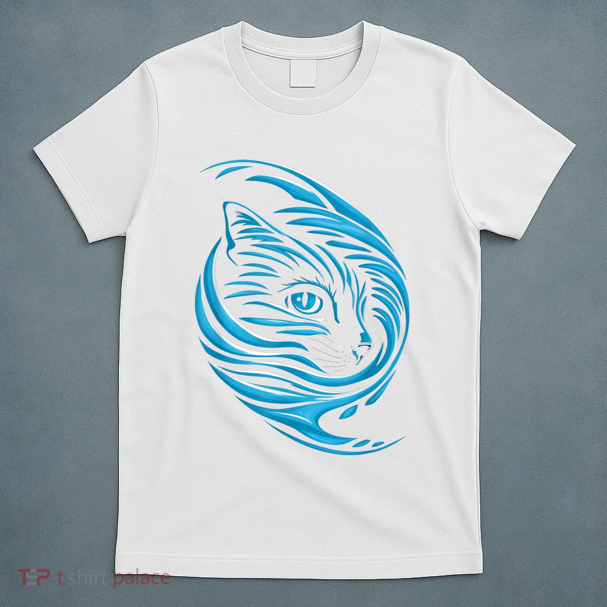Blue Cat Wave T-Shirt