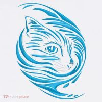 Blue Cat Wave T-Shirt thumb 7