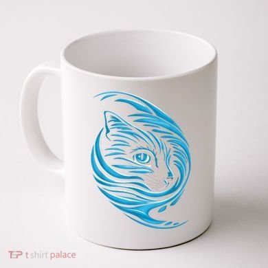 Blue Cat Wave Coffee Mug
