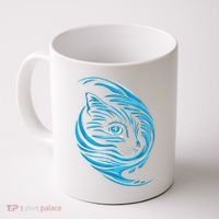 Blue Cat Wave Coffee Mug thumb 0