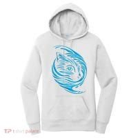 Blue Cat Wave Women's Hoodie thumb 0