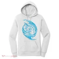 Blue Cat Wave Women's Hoodie thumb 0
