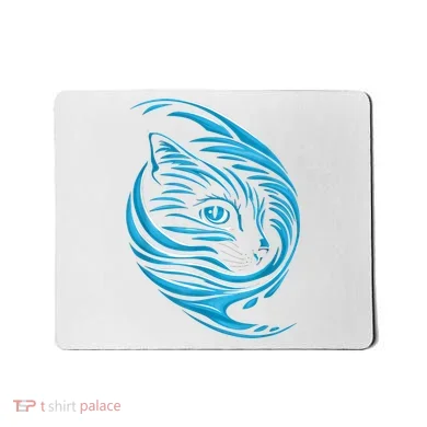 Blue Cat Wave Mousepad