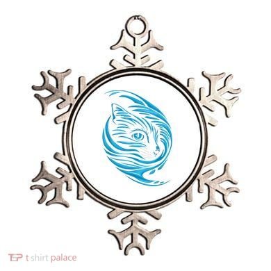 Blue Cat Wave Ornament