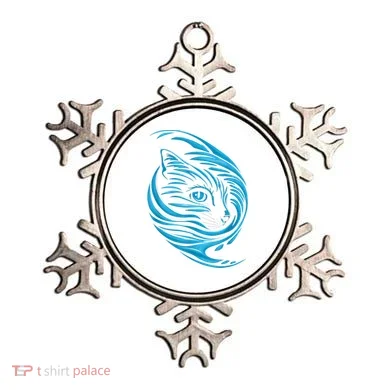 Blue Cat Wave Ornament