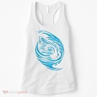 Blue Cat Wave Women's Tank Top thumb 0
