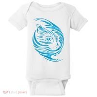 Blue Cat Wave Baby Bodysuit thumb 0